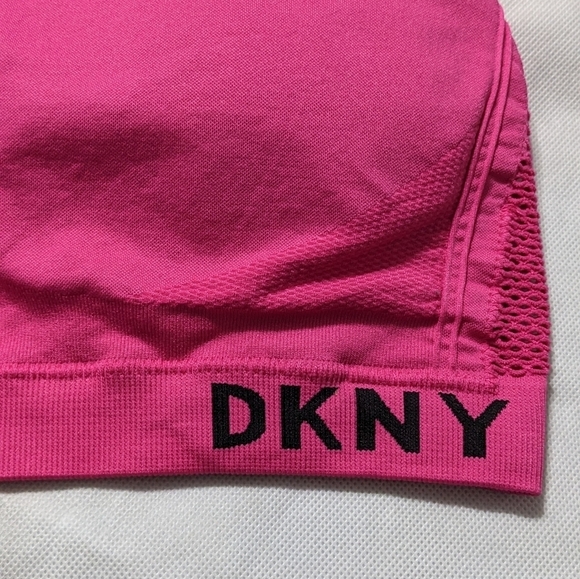 DKNY Sport Hot Pink Lightly Padded Sports Bra - size XL - Picture 2 of 10